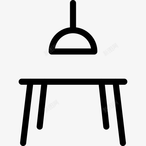 餐桌餐厅家具图标svg_新图网 https://ixintu.com 家具 餐厅 餐桌