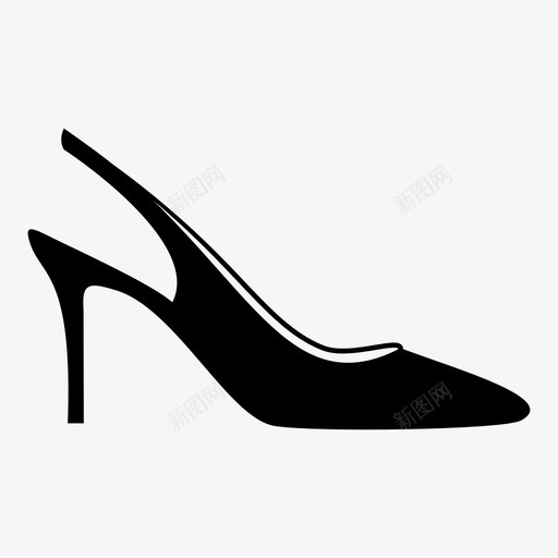 高跟鞋鞋模特图标svg_新图网 https://ixintu.com 奢华 时尚 模特 脚 连衣裙 鞋 鞋子 鞋子1 高跟鞋