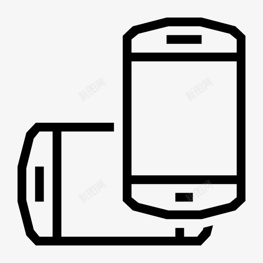 手机智能手机屏幕图标svg_新图网 https://ixintu.com 大型 屏幕 手机 按钮 智能手机 电源 移动 角度设备 设备 顶部