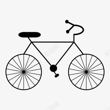 自行车运动座椅图标图标