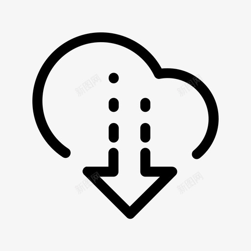 云在线存储文件图标svg_新图网 https://ixintu.com web存储 下载云 云下载 云存储 从云下载 在线存储 文件 文档 概述的界面元素
