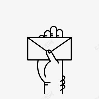 邮件邮递员情书图标图标