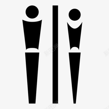 性别厕所性别标志图标图标