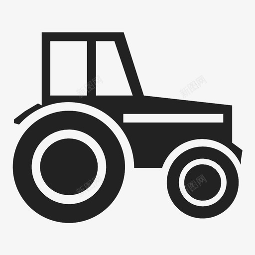 拖拉机机械收割图标svg_新图网 https://ixintu.com 农业 农民 拖拉机 收割 机械 种植 耕作 采摘