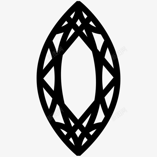 宝石岩石几何学图标svg_新图网 https://ixintu.com 几何学 刻面 宝石 岩石 形状 钻石