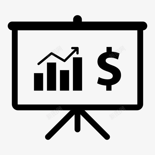 增长监控资金图标svg_新图网 https://ixintu.com 地图 增长 大数据分析和统计图标 建模 投资 折线图 监控 营销 资金