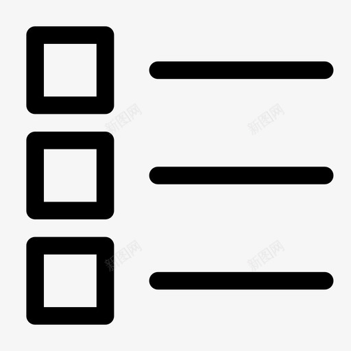 清单程序接口图标svg_新图网 https://ixintu.com gui 接口 清单 程序 组件 表单控件 软件 输入