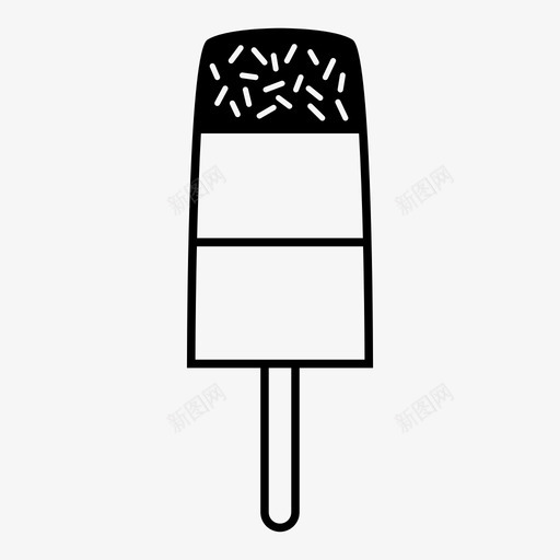 冰棒款待糖果图标svg_新图网 https://ixintu.com 冰棒 冰激凌 冷冻 夏季 款待 洒布 甜点 糖果 食物