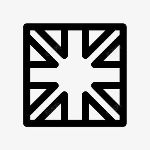 英语英国国旗图标svg_新图网 https://ixintu.com 国旗 学校设置#1 英国 英语