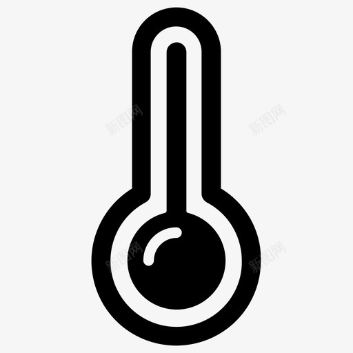温度计天气预报温度图标svg_新图网 https://ixintu.com 医生 发烧 夏天 天气预报 水银 温度 温度计 热
