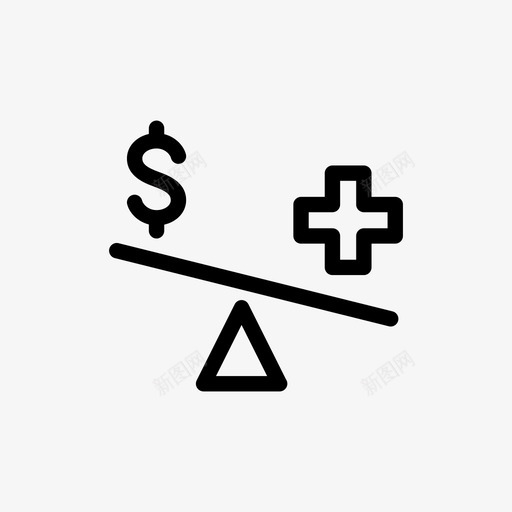 平衡更重要的跷跷板图标svg_新图网 https://ixintu.com 健康 医疗 医疗保健 医药 平衡 更重要的 美元 规模 货币 跷跷板 金融