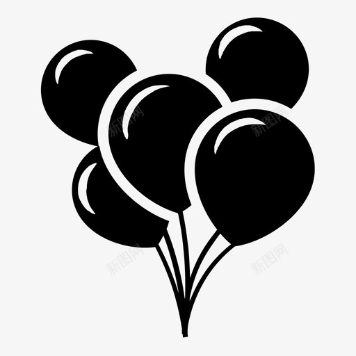 气球空气生日图标svg_新图网 https://ixintu.com 上升 庆祝 气球 氦气 派对 漂浮 生日 空气
