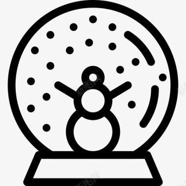雪球球圣诞图标图标