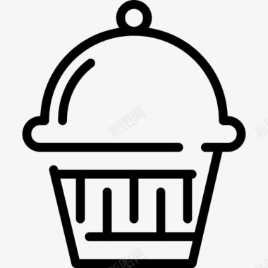 纸杯蛋糕甜点吃的图标图标