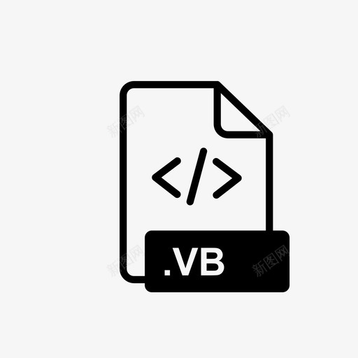 vb文件程序文件行图标svg_新图网 https://ixintu.com vb文件 文件扩展名 文件扩展线图标 文件操作 点扩展名 程序文件 系统文件 行图标 计算机系统文件