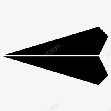 纸飞机折纸飞行图标图标