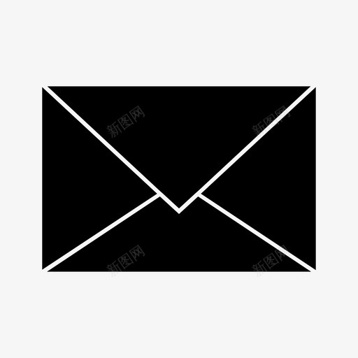 信封封面电子邮件图标svg_新图网 https://ixintu.com 信件 信封 包装物品 封面 电子邮件 纸容器 纸张 通知 邮寄