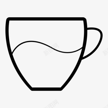 咖啡茶杯杯子图标图标