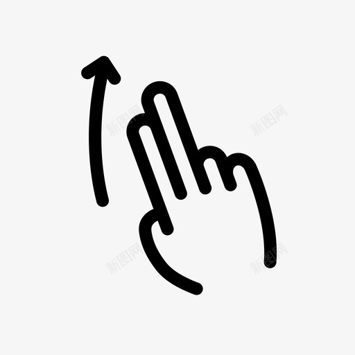 两个手指上弹屏幕手势刷卡图标svg_新图网 https://ixintu.com 两个手指上弹 交互式手势 交互手势 刷卡 屏幕手势 手势轻扫轻触触摸设置 技术 触摸 触摸屏 触摸屏手势 触摸手势