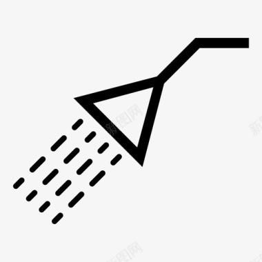 淋浴洗涤淋浴头图标图标