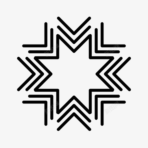 雪花圣诞节寒冷图标svg_新图网 https://ixintu.com 冬天 冬天就要来了 冰冻 图案 圣诞节 寒冷 星星 粒子 雪花
