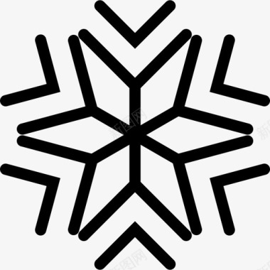 雪花圣诞节装饰图标图标