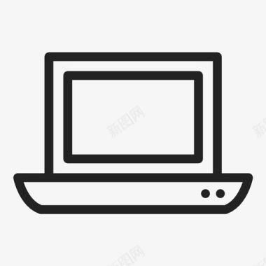 笔记本电脑屏幕开放式笔记本电脑图标图标