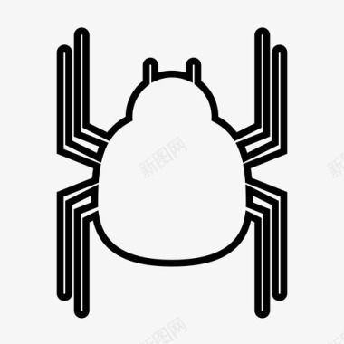 蜘蛛蜘蛛纲爬行图标图标
