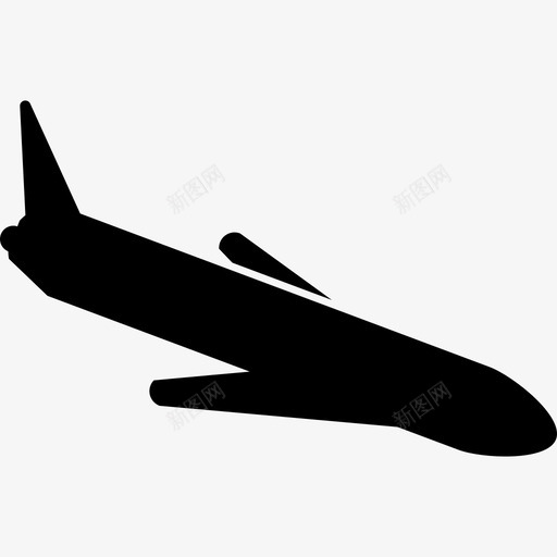 着陆飞机运输科技图标svg_新图网 https://ixintu.com 着陆飞机 科技 运输