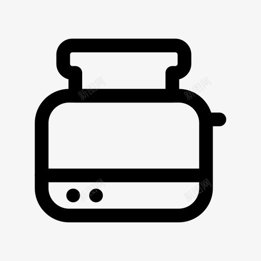 烤面包机可持续厨房图标svg_新图网 https://ixintu.com 厨房 可持续 家庭 早餐 清洁 烤面包机 电子 能源相关 面包