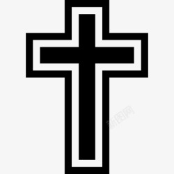十字架标志基督教的标志十字架图标高清图片