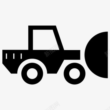 挖掘机大卡车建筑图标图标