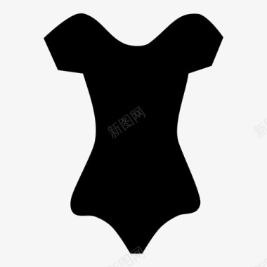 泳衣连体衣服装图标图标
