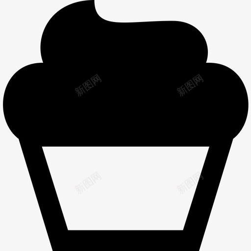 纸杯蛋糕甜点糖霜图标svg_新图网 https://ixintu.com 品尝 款待 甜点 糖霜 纸杯蛋糕