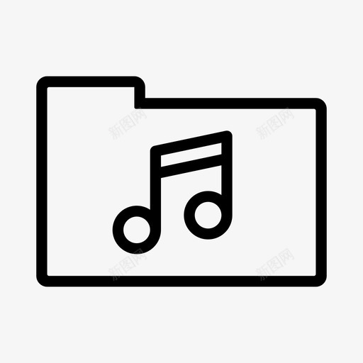 文件夹组织音乐文件夹图标svg_新图网 https://ixintu.com mp3 备份 存档 文件 文件夹 组织 音乐文件夹