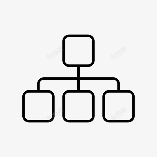 网站地图网页链接图标svg_新图网 https://ixintu.com 图表 家谱 流程图 立方体 网站地图 网页 设计 链接