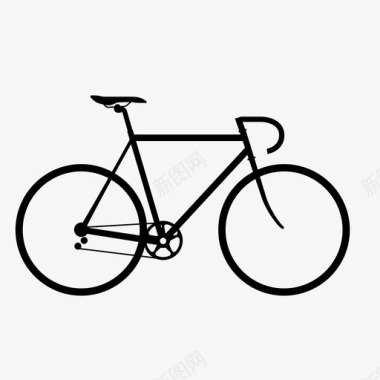 自行车城市交通公路自行车图标图标