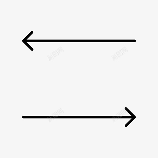 双向路径导航图标svg_新图网 https://ixintu.com thineo方向和交互 交互 双向 导航 引导 流 路径