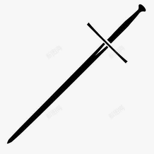 长剑15世纪1500世纪剑图标svg_新图网 https://ixintu.com 1500世纪剑 15世纪 剑 双手剑 武器 长剑