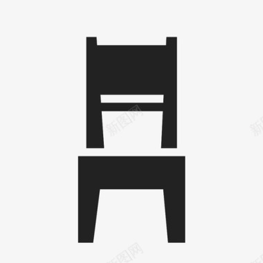 餐厅椅图标图标