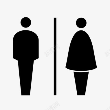 浴室情侣间男卫生间图标图标