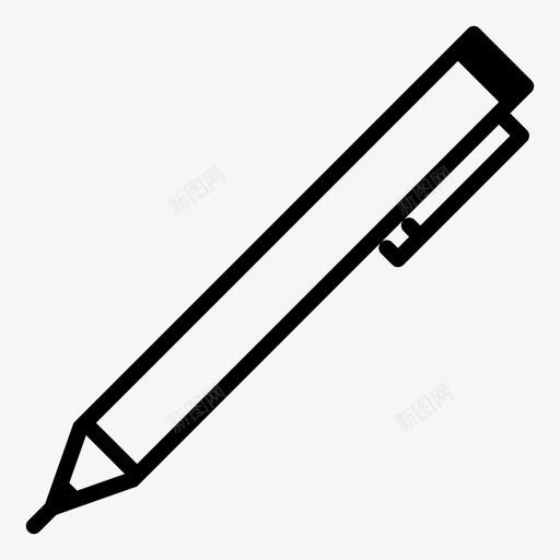 钢笔素描笔帽图标svg_新图网 https://ixintu.com 刻字 平面设计 手写 插图 标记 笔帽 素描 绘图 记号笔第2卷 轮廓 钢笔 铅笔 锐利笔