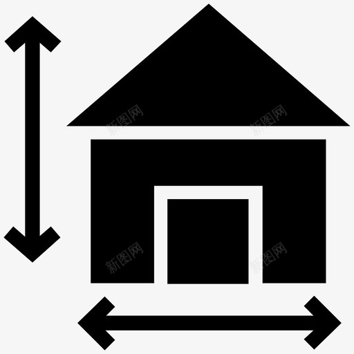 住宅区住宅位置图标svg_新图网 https://ixintu.com 位置 住宅 住宅区 房地产 房地产实心图标 街道标志