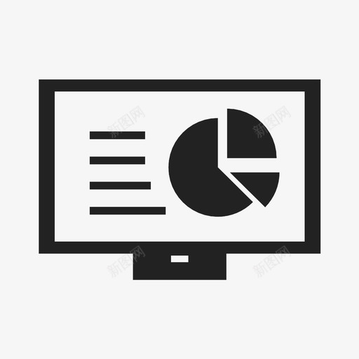 屏幕统计统计组织图标svg_新图网 https://ixintu.com 办公室 图表 屏幕统计 数据 电视 组织 统计 计算机 通知
