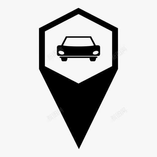 停车场地图标签地图标记svg_新图网 https://ixintu.com 位置 停车场 地图定位 地图标签 地图标记 导航 指针 空间 精确定位