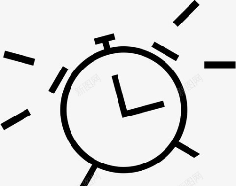 闹钟定时器睡眠图标图标