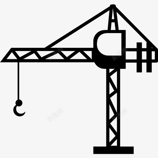塔吊运输科技图标svg_新图网 https://ixintu.com 塔吊 工地 工地塔吊 科技 运输