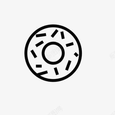 甜甜圈百吉饼烘焙图标图标