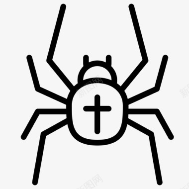 蜘蛛有毒恐怖图标图标
