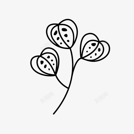 水芹植物种子图标svg_新图网 https://ixintu.com 叶子 开花 植物 水芹 生长 种子 自然